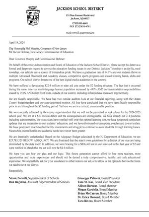 letter to governor